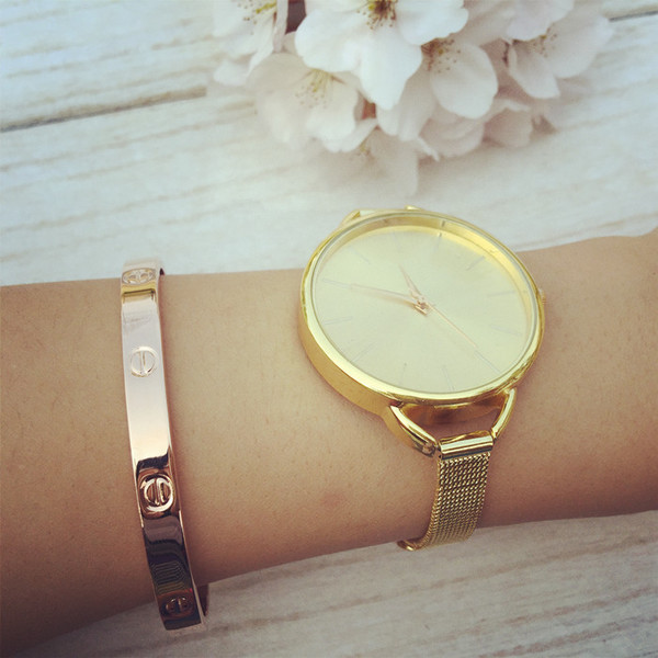 Γυναικείο ρολόι σε ασημί και χρυσό χρώμα