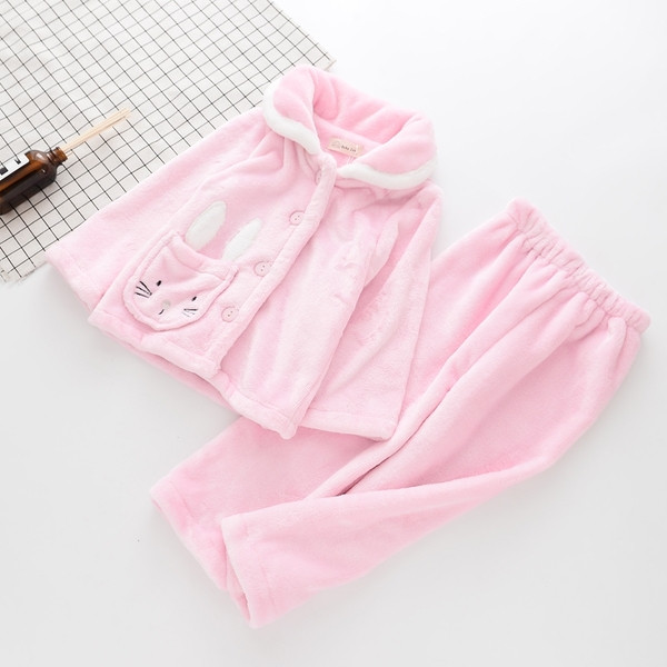 Pijamale moale pentru copii cu buzunar in doua culori