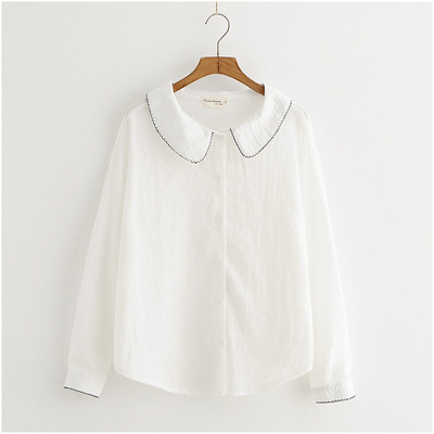 Camasa casual dama model larg cu guler in doua culori