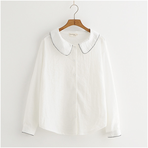 Camasa casual dama model larg cu guler in doua culori