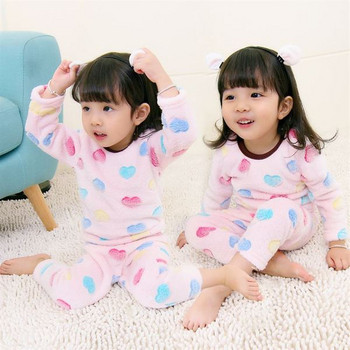 Детска мека пижама за момичета в два модела 