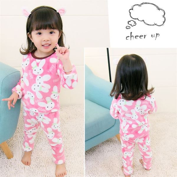 Pijamale moi pentru fete pentru copii in doua modele