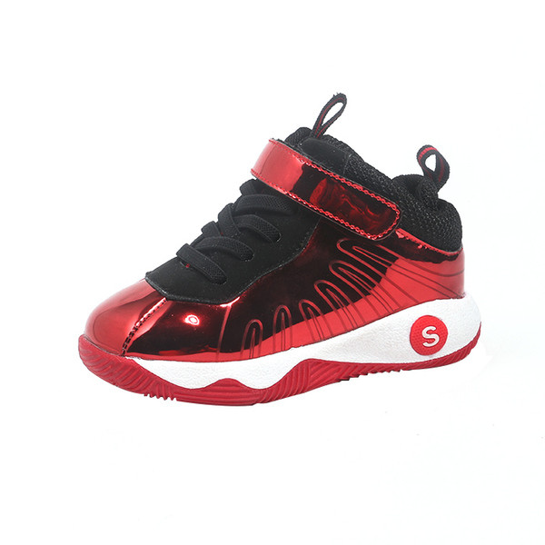 Tenisi moderni pentru copii pentru baieti in albastru si rosu