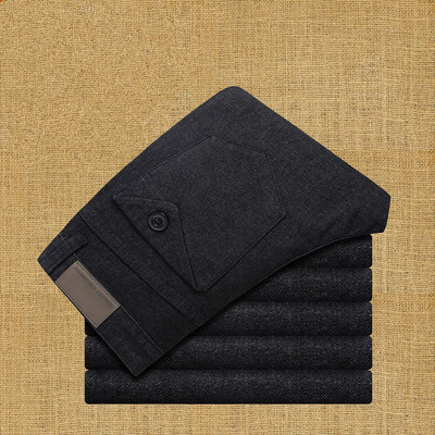 Pantaloni barbatesti stilati in mai multe culori cu talie inalta in doua modele