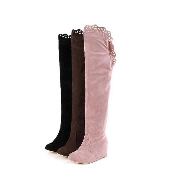 Cizme de toamna dama cu platforma interioara in trei culori