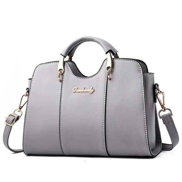 Geanta de dama moderna in mai multe culori cu maner metalic