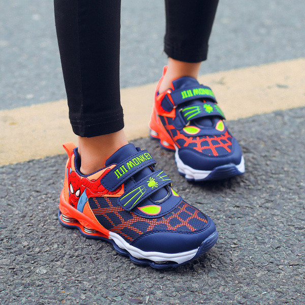 Adidasi sport copii pentru baieti cu autocolante in trei culori