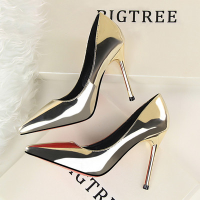 Κομψά γυναικεία  παπούτσια με ψηλό τακούνι σε διάφορα χρώματα