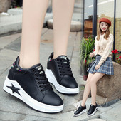 Adidasi moderni de dama cu broderie in doua culori