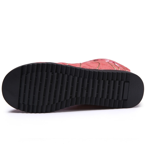 Ghete de dama moderne cu motive florale in doua culori