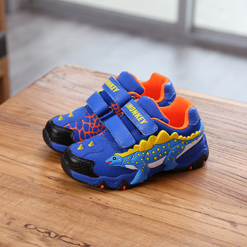 Παιδικές αθλητικές μπότες με δεινόσαυρους σε τρία χρώματα