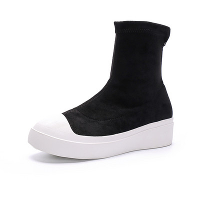 Αθλητικές κομψές γυναικείες μπότες σε δύο χρώματα