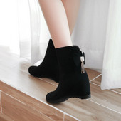 Cizme de dama elegante din piele intoarsa in trei culori