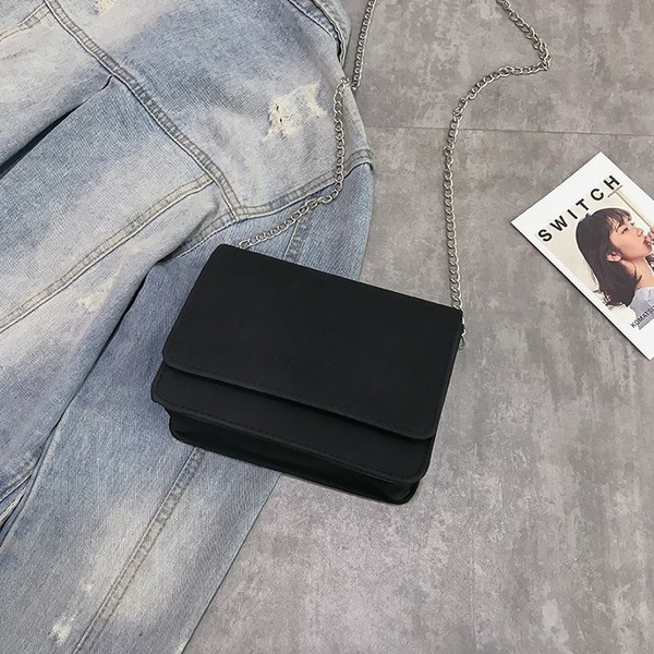 Geanta de dama eleganta cu maner metalic lung in trei culori