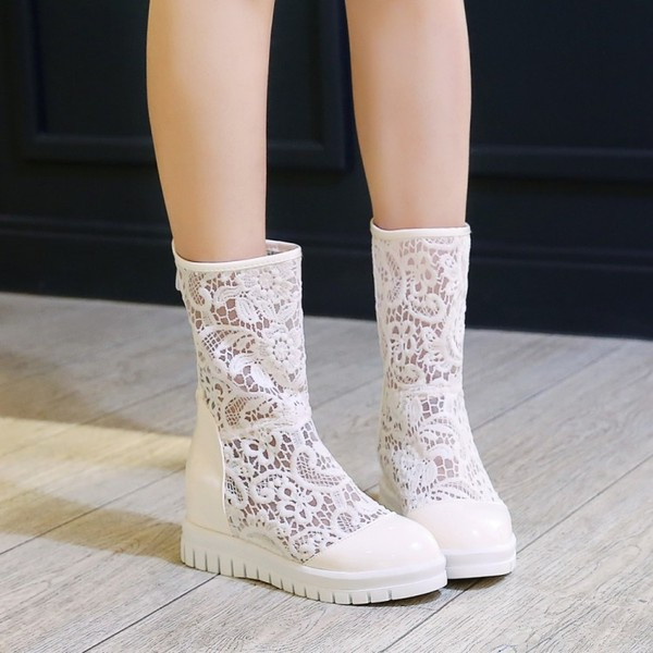 Cizme moderne din plasă în trei culori