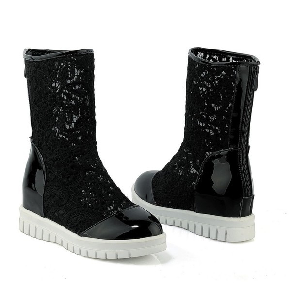 Cizme moderne din plasă în trei culori