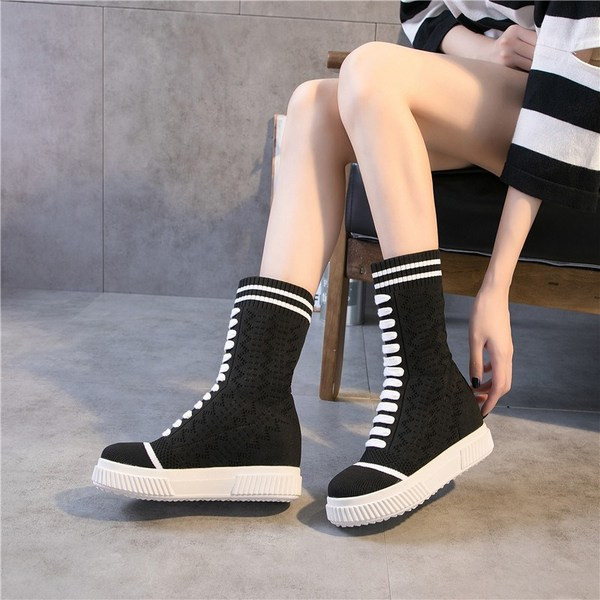 Cizme casual de dama in negru