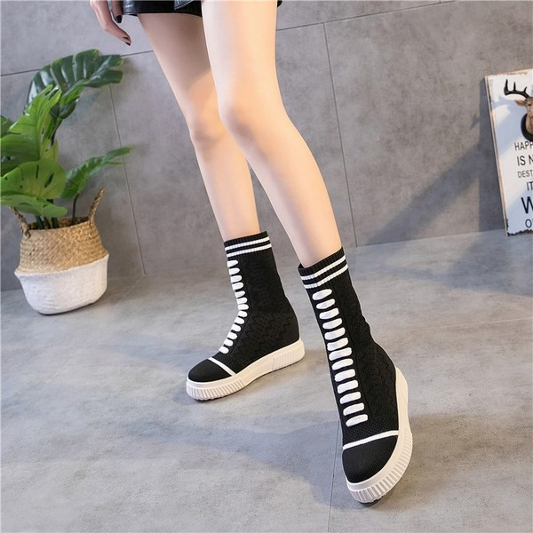 Cizme casual de dama in negru