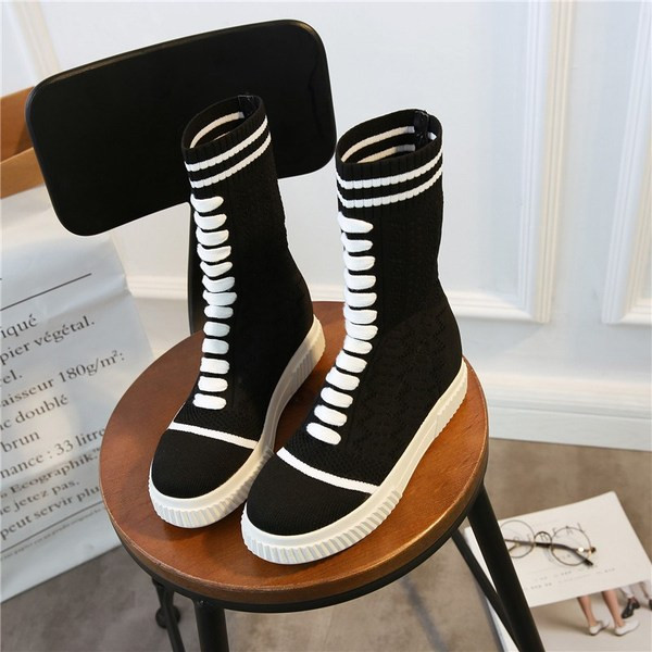 Cizme casual de dama in negru