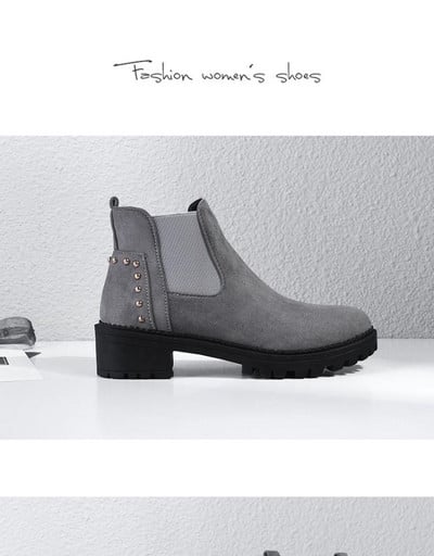 Μοντέρνα γυναικείες μπότες  με τρουξ σε δυο χρώματα