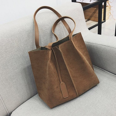 Γυναικεία τσάντα σε μαύρο και καφέ χρώμα