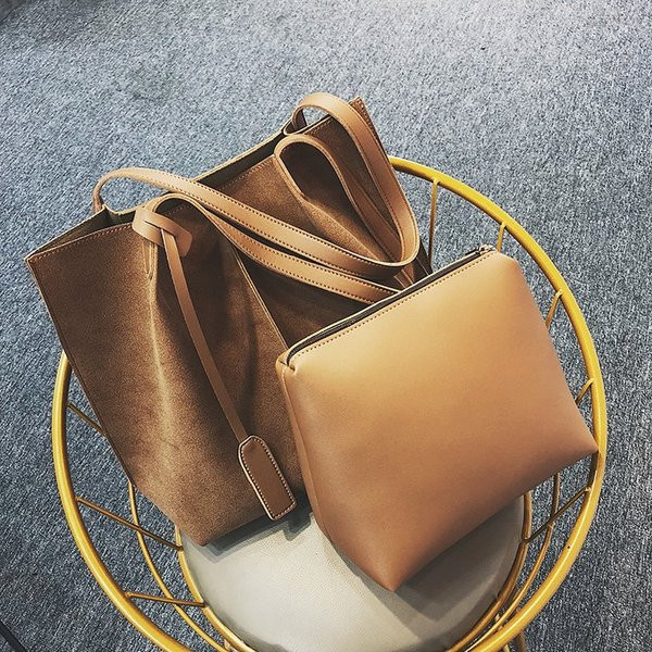 Γυναικεία τσάντα σε μαύρο και καφέ χρώμα