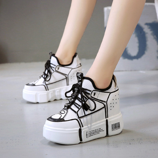 Model NOU de adidasi de dama cu platforma in patru culori