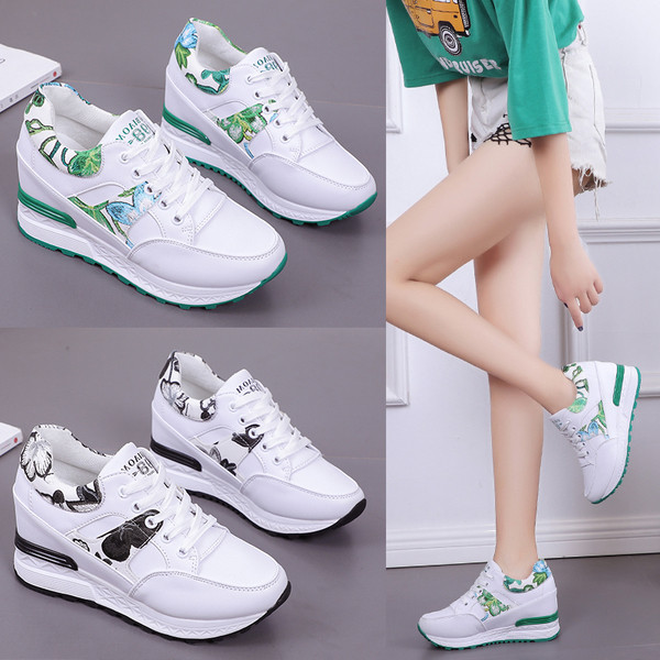 Tenisi de dama actuali cu talpa inalta in mai multe culori