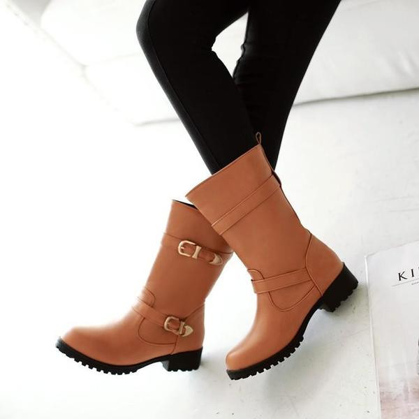 Cizme casual dama cu talpa in relief in doua culori