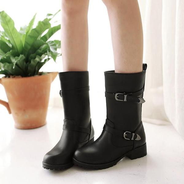 Cizme casual dama cu talpa in relief in doua culori