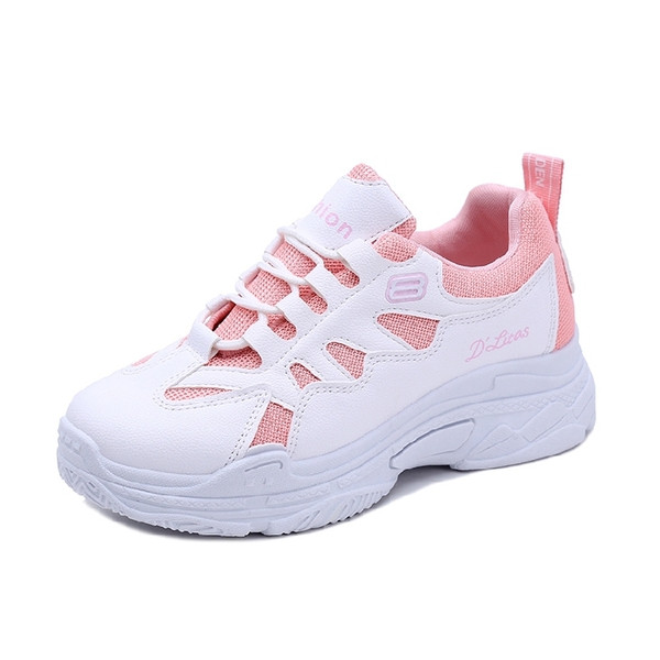 Adidasi moderni de dama cu talpa inalta in trei culori