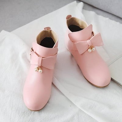 Ghete de dama elegante cu decor 3D in trei culori