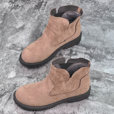 Cizme casual dama din piele intoarsa in diferite culori