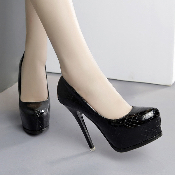 Pantofi eleganti de dama cu toc inalt in doua culori