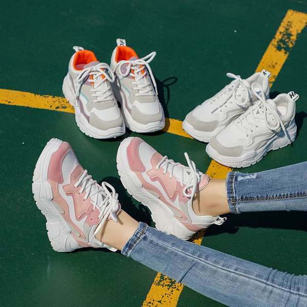 Tenisi casual dama cu platforma in trei culori