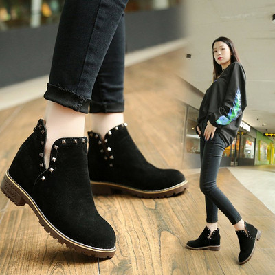 Cizme de dama elegante cu ochiuri in doua culori