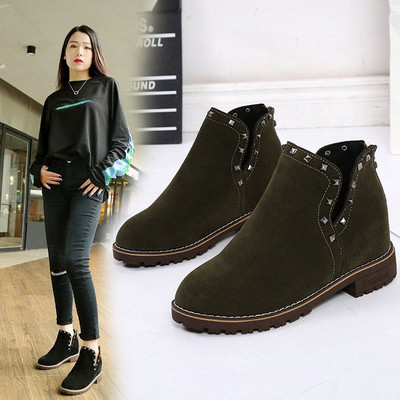 Cizme de dama elegante cu ochiuri in doua culori