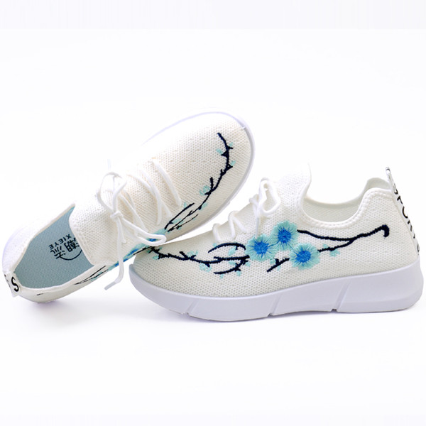 Model actual de adidași de damă cu broderie - mai multe culori