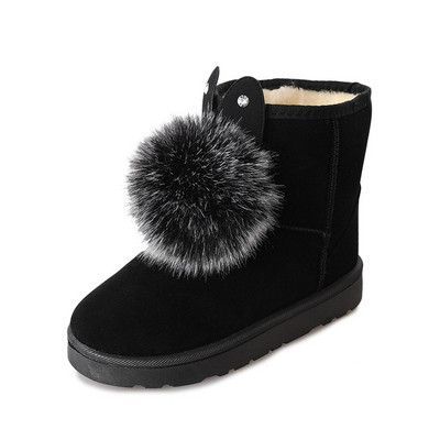 Ghete de dama moderne cu puf in trei culori