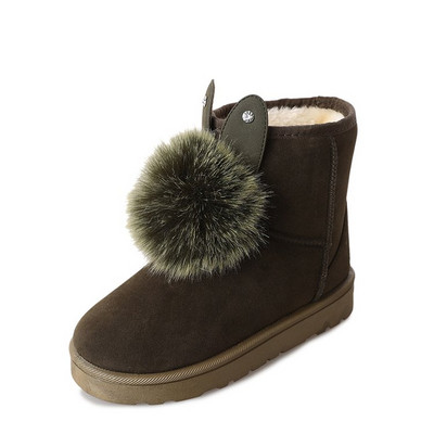 Ghete de dama moderne cu puf in trei culori