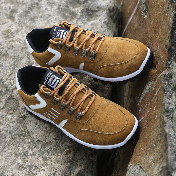 Cizme de drumeție pentru bărbați cu talpă aspră în trei culori