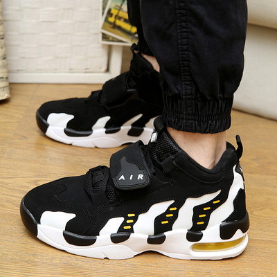 Ανδρικά πάνινα παπούτσια σε δύο χρώματα με σκληρή σόλα