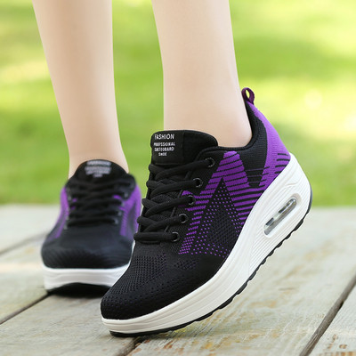 Tenisi casual dama cu talpa inalta in mai multe culori