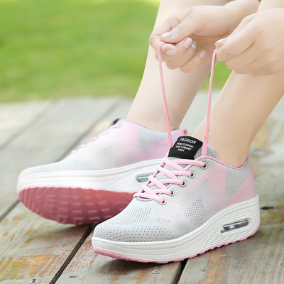 Tenisi casual dama cu talpa inalta in mai multe culori