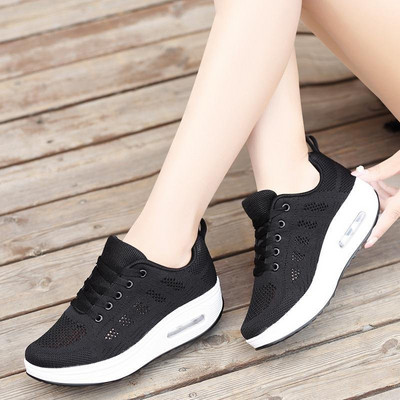 Tenisi casual dama cu talpa inalta in mai multe culori