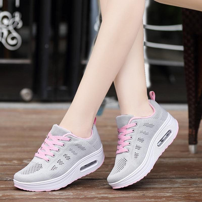 Tenisi casual dama cu talpa inalta in mai multe culori