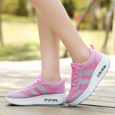 Tenisi casual dama cu talpa inalta in mai multe culori