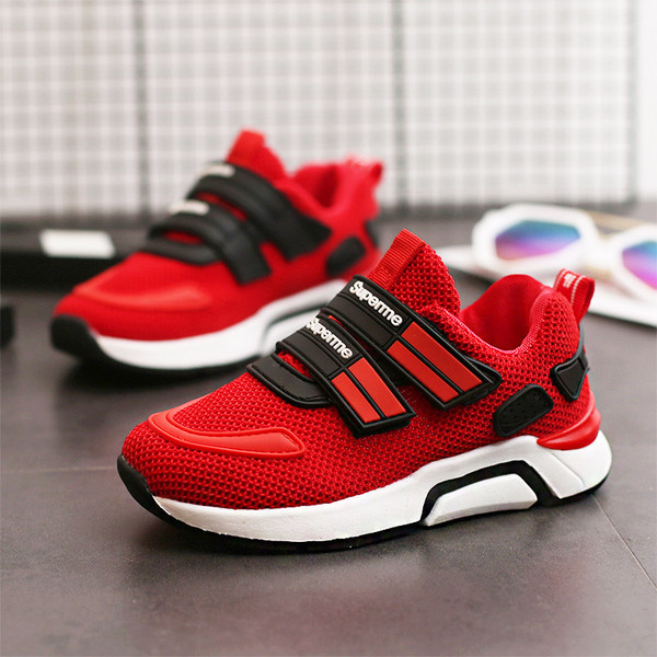 Adidași sport pentru copii pentru tenis în roșu și negru