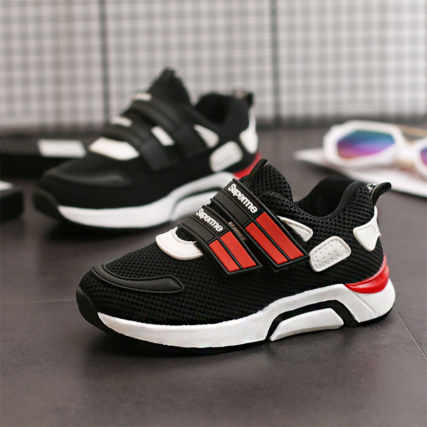 Adidași sport pentru copii pentru tenis în roșu și negru