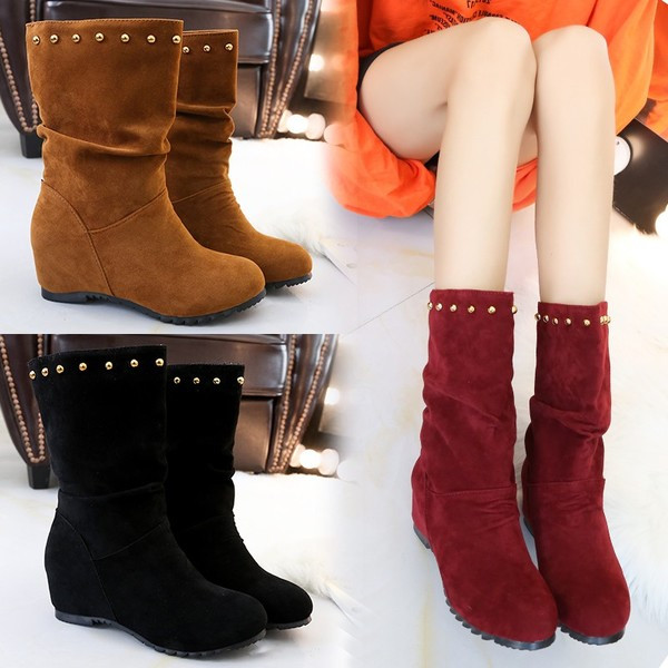 Μοντέρνες μπότες γυναικείες σε τριία χρώματα